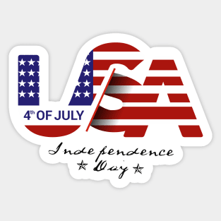 4 of july, independence day Sticker